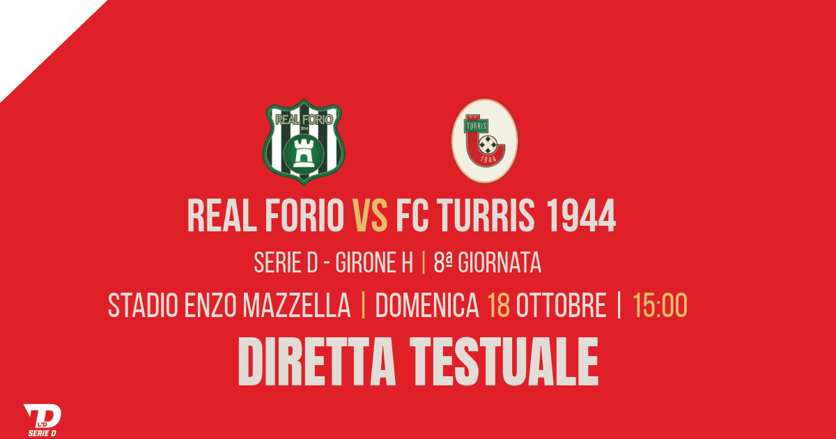 Segui la diretta testuale di Real Forio 2014 – FC Turris 1944